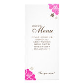 花のサロンのスパは熱帯花のピンクの茶色を梳きます ラックカード (裏面)