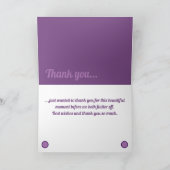 花のサンキューカードの蝶 サンキューカード (内部)