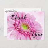 花のサンキューカード ポストカード (正面/裏面)