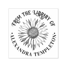 花のサンフラワー #2B ラウンド 図書館 本の名前