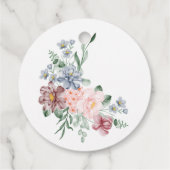 花のザムザム水ニカ・ムスリム結婚式の贈り物 フェイバータグ (裏面)