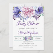 花のシャワー招待状 招待状 (正面)