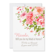 花のシャワー私のメイド・オブ・オーナー（花嫁付き添い人）ですか。 |のピンク