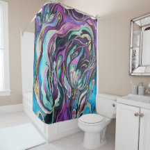 花のシャワー・カーテン