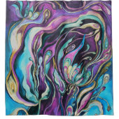 花のシャワー・カーテン シャワーカーテン (正面)