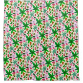 花のシャワー シャワーカーテン (正面)