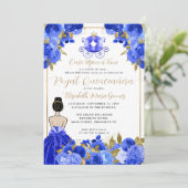 花のシンデレラプリンセス ロイヤルブルー キンセアネラ 招待状 (スタンド正面)