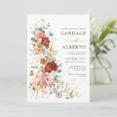 花のシンフォニー | カラフルボホガーデンウェディング 招待状 (スタンド正面)