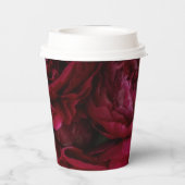 花のシンプル紙カップ 紙コップ (裏面)