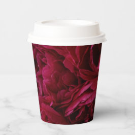 花のシンプル紙カップ 紙コップ