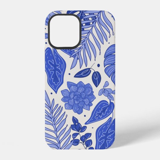 花のシームレス柄 iPhoneケース (裏面)