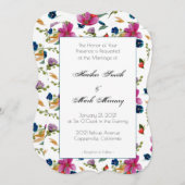 花のジュエックス シグネチャー 招待状 (正面/裏面)