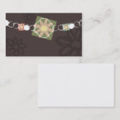 花のジュエリーのネックレスの名刺 名刺 (正面/裏面)