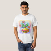 花のジョッキ Tシャツ (正面フル)