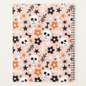 花のスカル模様 プランナー手帳 (裏面)