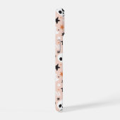 花のスカル模様 iPhone 15ケース (右側面)