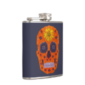 花のスカル1 フラスク (右)