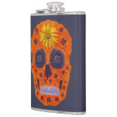 花のスカル1 フラスク (左)