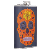 花のスカル1 フラスク (右)