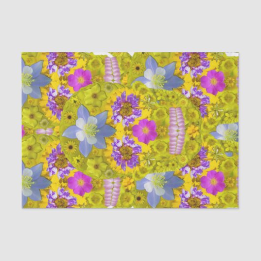 花のスカル3 薄葉紙 (正面)