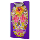 花のスカル4 – トロピカル クリップボード (左)