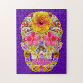 花のスカル4 – トロピカル ジグソーパズル