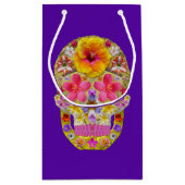 花のスカル4 – トロピカル スモールペーパーバッグ (裏面)