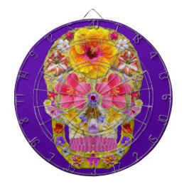 花のスカル4 – トロピカル ダーツボード