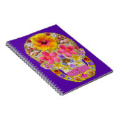 花のスカル4 – トロピカル ノートブック (右側)