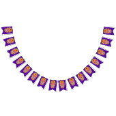 花のスカル4 – トロピカル バンティングフラッグ (全)