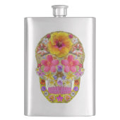 花のスカル4 – トロピカル フラスク (正面)