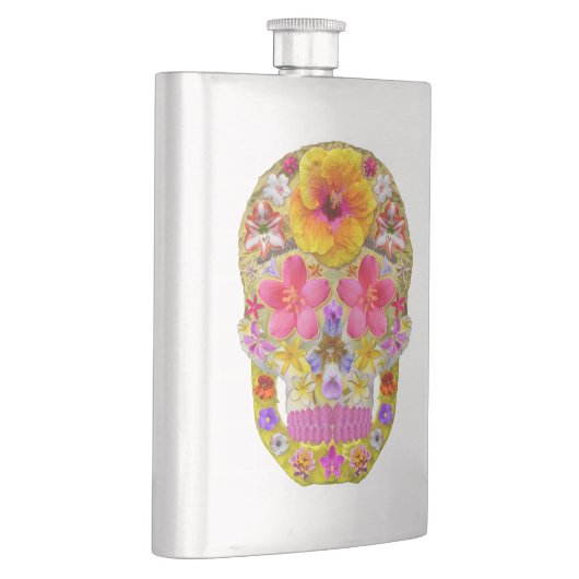 花のスカル4 – トロピカル フラスク (右)