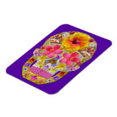 花のスカル4 – トロピカル マグネット (左側)