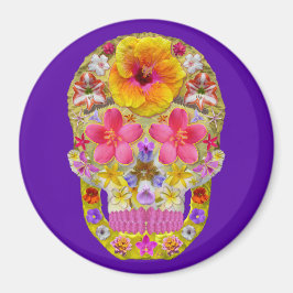 花のスカル4 – トロピカル マグネット