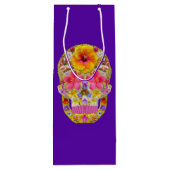 花のスカル4 – トロピカル ワインギフトバッグ (裏面)