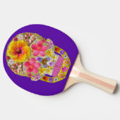 花のスカル4 – トロピカル 卓球ラケット (横)
