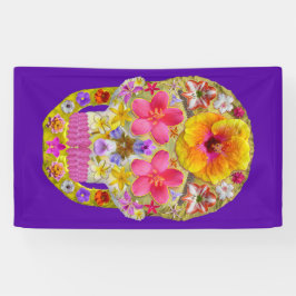 花のスカル4 – トロピカル 横断幕