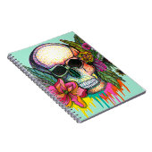 花のスカル ノートブック (右側)