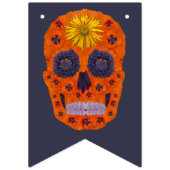 花のスカル バンティングフラッグ (第2の旗)