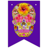 花のスカル バンティングフラッグ (第3の旗)