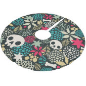 花のスカル ブラッシュドポリエステルツリースカート (アングル)