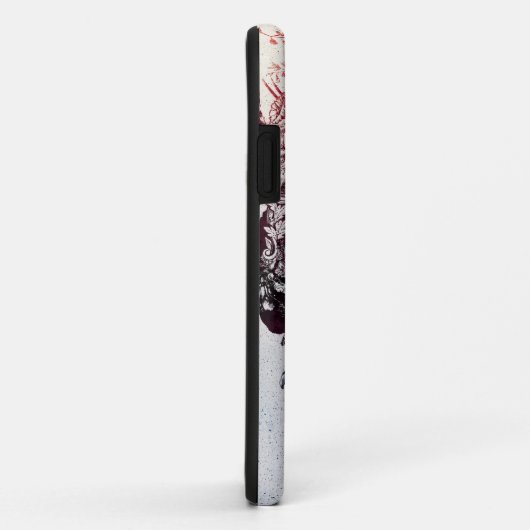 花のスカル Case-Mate iPhoneケース (裏面/右)