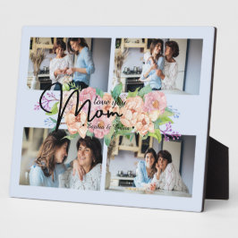 花のスクリプト愛ママ4 Photo Collage フォトプラーク