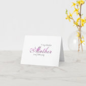 花のスクリプト - 私の美しい母へ、結婚式の日 カード (黄色い花)