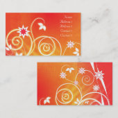 花のスケッチの名刺 名刺 (正面/裏面)