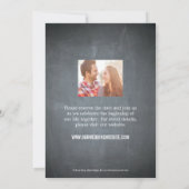 花のスケッチ Save The Date - 黒板 セーブザデート (裏面)