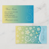 花のスタイルの名刺 名刺 (正面/裏面)