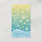 花のスタイルの名刺 名刺 (裏面)