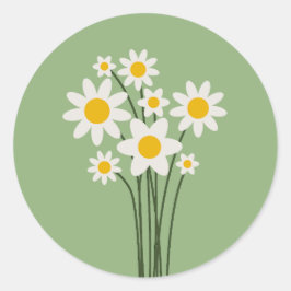 花のステッカー - Bloom & Stick ラウンドシール