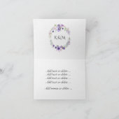 花のステッチ画像 サンキューカード (内部)